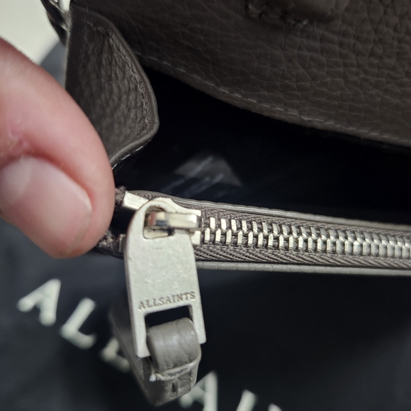 All Saints Leather FETCH Crossbody Bag - Picture 4 of 10